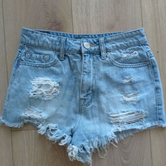 Urban Outfitters BDG Super High Rise Cheeky Jean Shorts - Picture 6 of 7